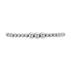 Histoire d'Or Bracelet Jonc Atlantis Argent Blanc