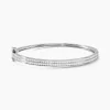 Histoire d'Or Bracelet Jonc Carinne Argent Blanc Oxyde De Zirconium