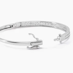 Histoire d'Or Bracelet Jonc Carinne Argent Blanc Oxyde De Zirconium