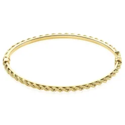 Histoire d'Or Bracelet Jonc Cordeline Or Jaune
