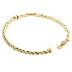 Histoire d'Or Bracelet Jonc Cordeline Or Jaune