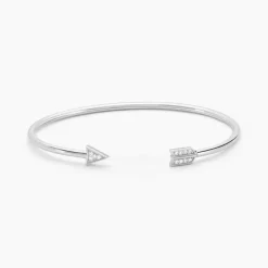 Bracelet Jonc Danae Argent Blanc Oxyde De Zirconium-Histoire d'Or Online