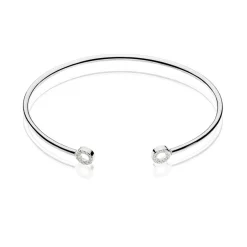 Bracelet Jonc Danae Argent Blanc Oxyde De Zirconium-Histoire d'Or