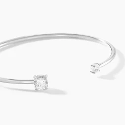 Histoire d'Or Bracelet Jonc Domitille Argent Blanc Oxyde De Zirconium