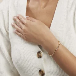 Bracelet Jonc Epiphanieae Plaqué Or Jaune Oxyde De Zirconium-Histoire d'Or Best