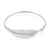 Histoire d'Or Bracelet Jonc Euriell Argent Blanc