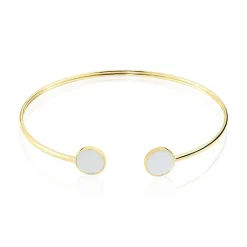 Histoire d'Or Bracelet Jonc Heida Or Jaune Nacre