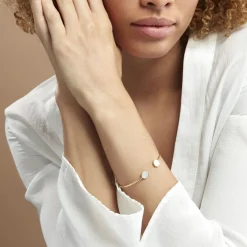 Histoire d'Or Bracelet Jonc Heida Or Jaune Nacre