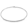 Histoire d'Or Bracelet Jonc Hermia Blanc Diamant Blanc