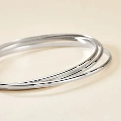 Histoire d'Or Bracelet Jonc Hugoline Argent Blanc