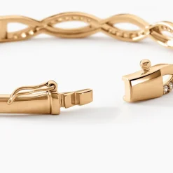 Bracelet Jonc Imae Plaqué Or Jaune Oxyde De Zirconium-Histoire d'Or Clearance