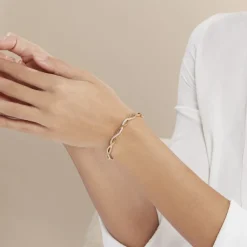 Bracelet Jonc Imae Plaqué Or Jaune Oxyde De Zirconium-Histoire d'Or Clearance