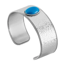 Bracelet Jonc Tiffany Acier Blanc Pierre De Synthese-IMAGINE Online