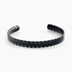 Bracelet Jonc Guilherme Acier Noir-JOURDAN