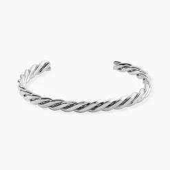 JOURDAN Bracelet Jonc Guilherme Acier Argenté