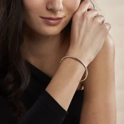 Histoire d'Or Bracelet Jonc Karama Or Bicolore