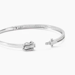 Bracelet Jonc Laurianne Argent Blanc Oxyde De Zirconium-Histoire d'Or Clearance