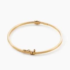 Histoire d'Or Bracelet Jonc Loise Fil Carre Lisse Or Jaune