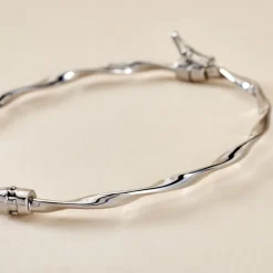 Bracelet Jonc Nathaelae Argent Blanc-Histoire d'Or Hot