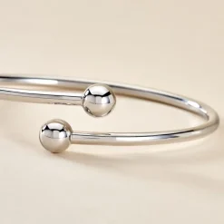 Bracelet Jonc Noûr Argent Blanc-Histoire d'Or Hot