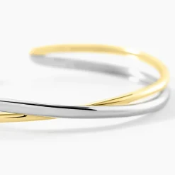 Histoire d'Or Bracelet Jonc Perfect Match Argent Bicolore
