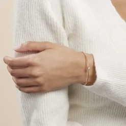 Histoire d'Or Bracelet Jonc Plaqué Or Jaune Nilay Oxyde De Zirconium