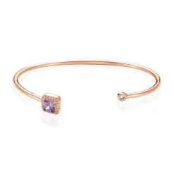 Bracelet Jonc Purple Mood Argent Rose Oxyde De Zirconium-Histoire d'Or Outlet