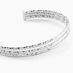 Bracelet Jonc Rachelle Argent Blanc-Histoire d'Or Discount