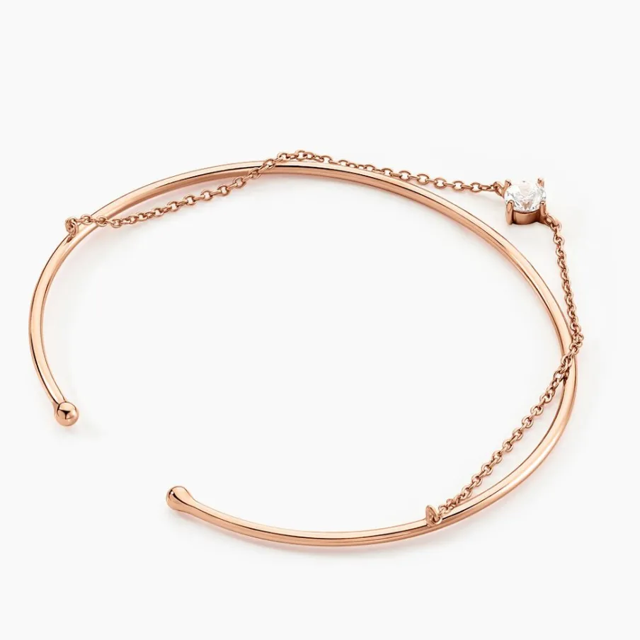 Histoire d'Or Bracelet Jonc Ruth De Zirconium