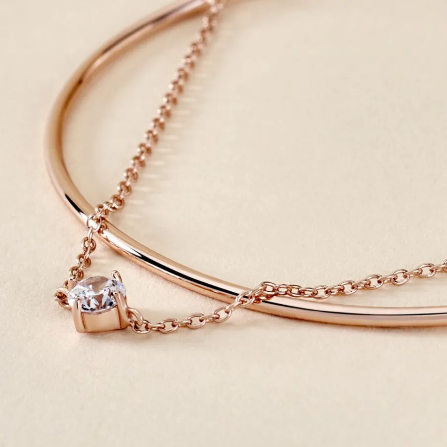 Histoire d'Or Bracelet Jonc Ruth De Zirconium