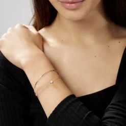 Histoire d'Or Bracelet Jonc Ruth De Zirconium