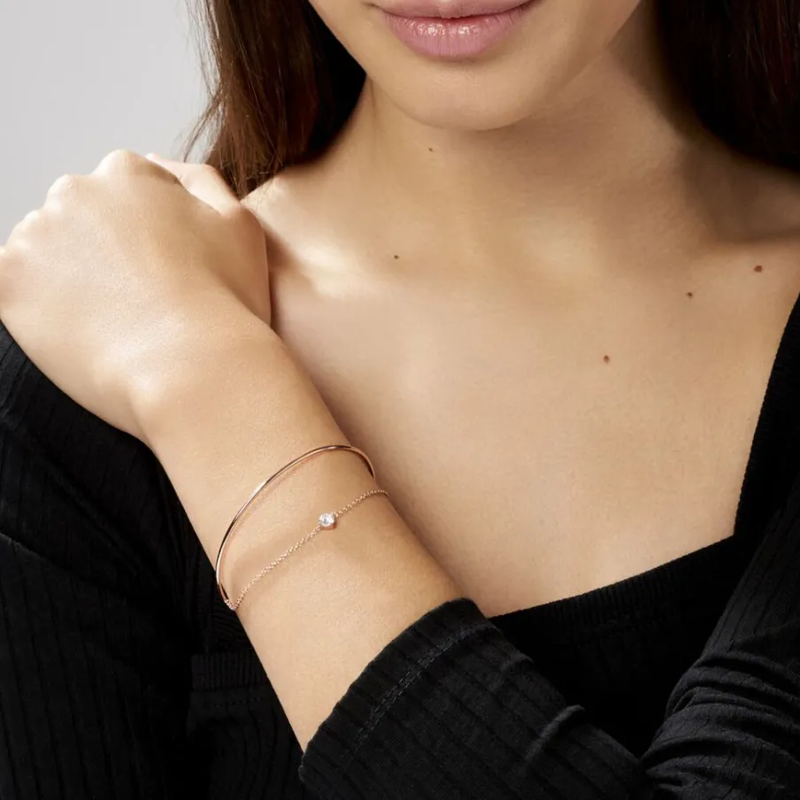 Histoire d'Or Bracelet Jonc Ruth De Zirconium