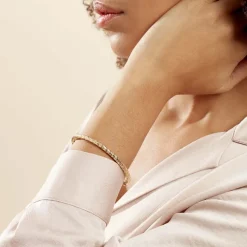 Histoire d'Or Bracelet Jonc Shiny Diamante Or Jaune