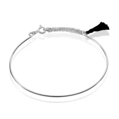 Bracelet Jonc Sibel Argent Blanc-Histoire d'Or Discount