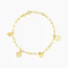 Bracelet Jonc Taola Argent Doré-Histoire d'Or Outlet