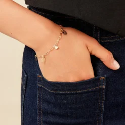 Bracelet Jonc Taola Argent Doré-Histoire d'Or Outlet