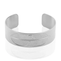 Histoire d'Or Bracelet Jonc Tia Acier Blanc