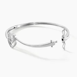 Histoire d'Or Bracelet Jonc Veronike Argent Blanc Oxyde De Zirconium