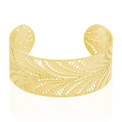 Bracelet Jonc Wilson Acier Dore-Histoire d'Or Hot