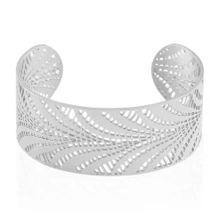Histoire d'Or Bracelet Jonc Wilson Acier Blanc