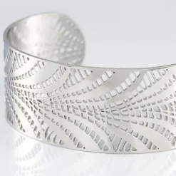 Histoire d'Or Bracelet Jonc Wilson Acier Blanc