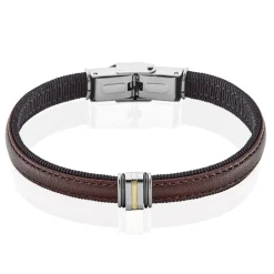 Bracelet Acier Et Or-JOURDAN New