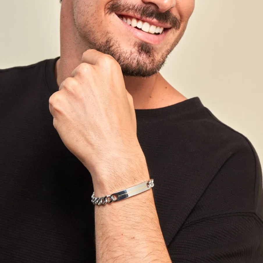 JOURDAN Bracelet Acier Gris