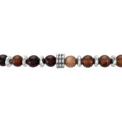 JOURDAN Bracelet Acier Gris Agate