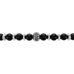 JOURDAN Bracelet Acier Gris Onyx