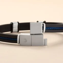 Bracelet Caoutchouc Noir-JOURDAN Outlet