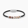 Bracelet Caoutchouc Noir Agate-JOURDAN Sale