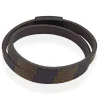 Bracelet Chicago Cuir Noir Et Marron-JOURDAN Hot
