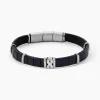 JOURDAN Bracelet Chip Cuir Noir
