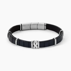 JOURDAN Bracelet Chip Cuir Noir
